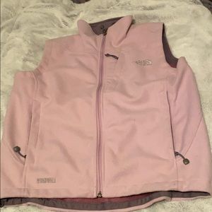 North face pink vest